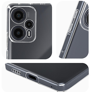 Avizar Coque pour Xiaomi Poco F5 Souple Caméra Protégé  Transparent pas cher