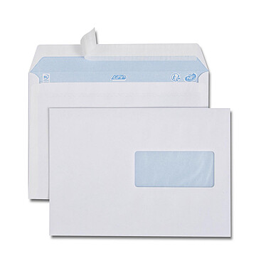 GPV Boîte de 500 enveloppes blanches C5 162x229 80g fenêtre 45x100