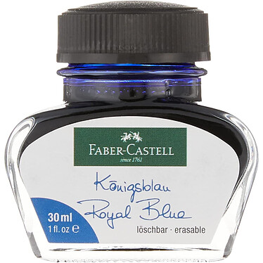 FABER-CASTELL Flacon d'encre 30 ml bleu royal
