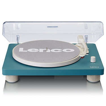 Lenco - Platine vinyle convertisseur LS50 haut parleurs intégrés finition bleue