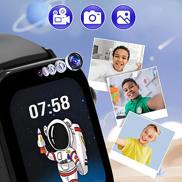 Avis Forever Montre intelligente Wifi pour enfants avec GPS et appels 4G Look Me Noir