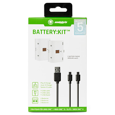 Acheter snakebyte - Pack 2 batteries rechargeables xbox one blanches