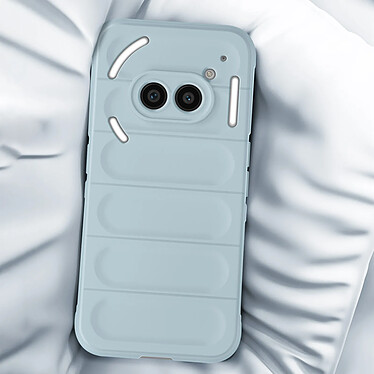 Avis Avizar Coque pour Nothing Phone 2a Antichoc Silicone Motif texturé 3D Bleu Pâle