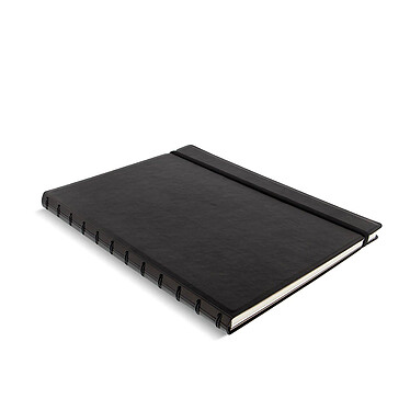 FILOFAX Carnet de notes 'Notebook Classic Vif' rechargeable format A4, Noir