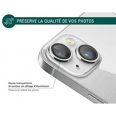 Acheter Force Glass Protecteur d'objectif de caméra pour iPhone 15/15Plus Original Ultra-résistant Argent