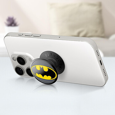 Avis Popsockets PopGrip Design Batman pour Smartphone, Bague et Support Universel Noir