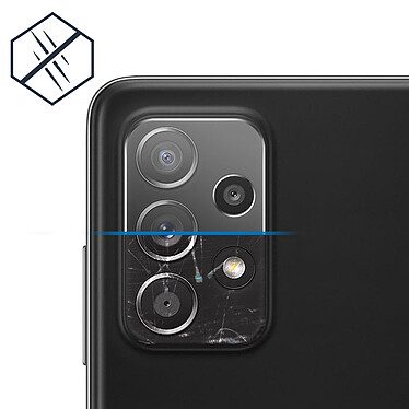 Avizar Film Caméra Samsung Galaxy A52 et A52s Verre Trempé 9H Anti-rayures Transparent pas cher
