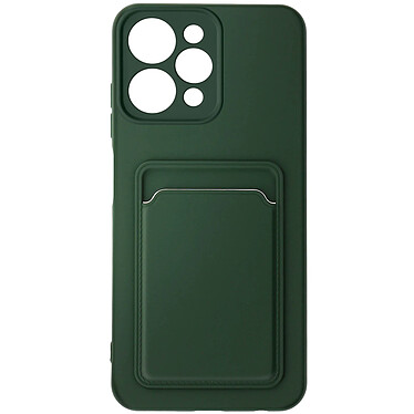 Avizar Coque pour Xiaomi Redmi 12 Porte-carte Souple Anti-traces Vert Foncé