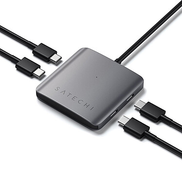 Avis Satechi Multiports USB-C Aluminium 4 ports Space Gray