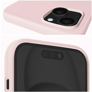 Acheter Moxie Coque pour iPhone 15 Plus Semi-rigide Intérieur Microfibre Rose Poudré