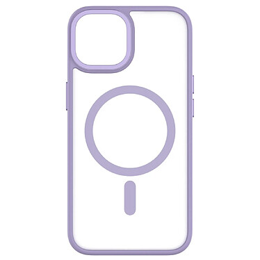 QDOS Coque pour iPhone 14 Hybrid Soft avec Snap Compatible MagSafe Lavande