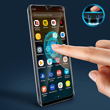 Avizar Film Écran Samsung Galaxy A20e Verre Trempé 9H Biseauté Transparent Bord noir pas cher