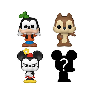 Disney - Pack 4 figurines Bitty POP! Goofy 2,5 cm