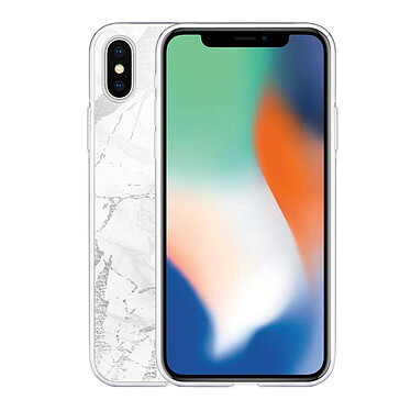 Avis LaCoqueFrançaise Coque iPhone X/Xs silicone transparente Motif Marbre gris ultra resistant