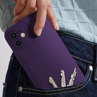 Avis Avizar Coque pour iPhone 11 Silicone Mat Protection Caméra Violet Foncé