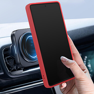 Acheter Avizar Coque pour Xiaomi Redmi Note 12 Pro 5G Bi-matière Bague Métallique Support Vidéo  Rouge