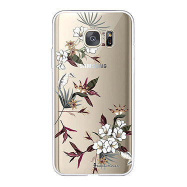 LaCoqueFrançaise Coque Samsung Galaxy S7 360 intégrale transparente Motif Fleurs Sauvages Tendance