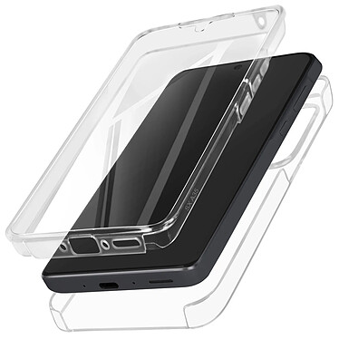 Avizar Coque Intégrale pour Samsung A35 Rigide et Avant Souple Tactile Transparent