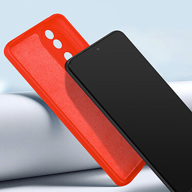 Avizar Coque pour Honor 90 Silicone Semi-rigide Finition Soft-touch avec Dragonne  Rouge pas cher