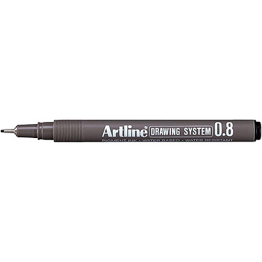 ARTLINE Feutre 'Drawing System' pointe 0,8 mm noir x 12