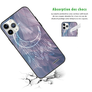 Avis Evetane Coque iPhone 12 Pro Max Coque Soft Touch Glossy Lune Attrape Rêve Design