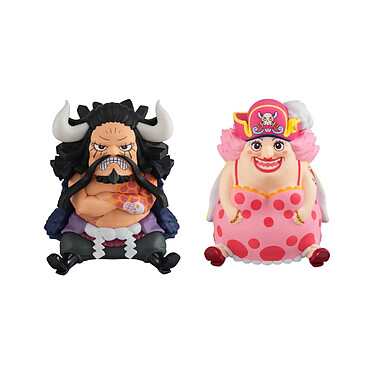 One Piece - Statuette Look Up Kaido the Beast & Big Mom 11 cm (with Gourd & Semla)