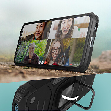 Acheter Avizar Coque Samsung Galaxy A53 5G Hybride Renforcée avec Bague Métallique  Noir