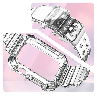 Acheter Avizar Bracelet pour Apple Watch 49mm Silicone Bumper Ajustable  transparent