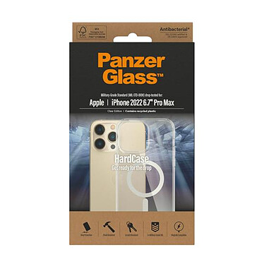 Avis PanzerGlass HardCase Compatible avec le MagSafe pour iPhone 14 Pro Max Clear