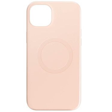 Avizar Coque Magsafe pour iPhone 15 Plus Silicone Souple Soft touch  Rose poudré