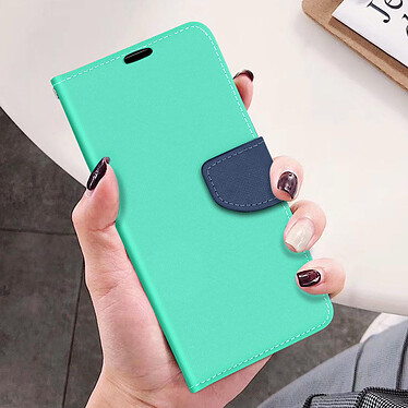 Acheter Avizar Housse Samsung Galaxy A72 Porte-carte Support Vidéo Fancy Style turquoise