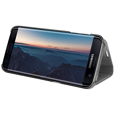 Acheter Avizar Etui Galaxy S7 Edge Housse Clapet Flip Cover Miroir Argent - Fonction Stand