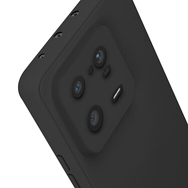 Avis Avizar Coque pour Xiaomi 13 Pro Silicone Intérieur Microfibre Finition Mate  noir