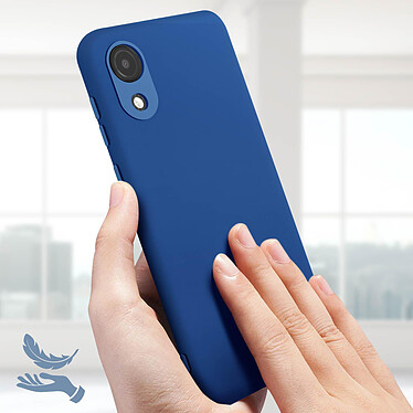 Acheter Avizar Coque pour Samsung Galaxy A03 Core Silicone Semi-rigide Finition Soft-touch Fine  bleu