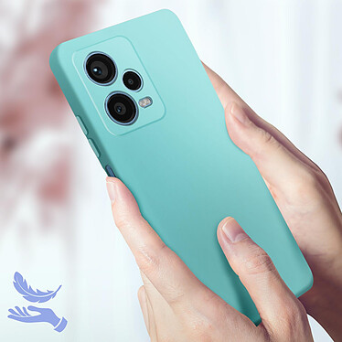 Acheter Avizar Coque pour Xiaomi Redmi Note 12 Pro Plus Silicone Semi-rigide Finition Douce au Toucher Fine  Turquoise