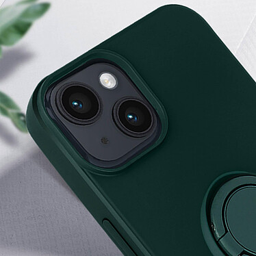 Acheter Avizar Coque Silicone pour iPhone 14 Flexible avec Bague Support  Vert Foncé