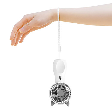 Acheter Avizar Mini Ventilateur Portatif Kawaii Silencieux et Rechargeable Blanc