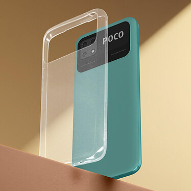 Avizar Coque pour Xiaomi Poco C40 Silicone Gel Souple Ultra fine Anti-jaunissement  Transparent pas cher
