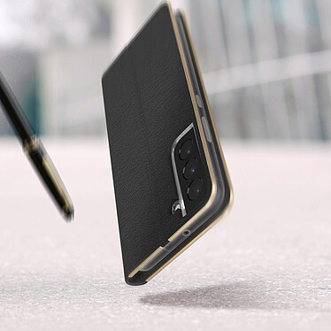 Acheter Forcell Étui pour Samsung Galaxy S22 Porte-carte Support Vidéo  Luna Book Gold Noir