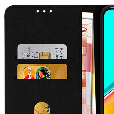 Avizar Étui pour Xiaomi Redmi 9 Clapet Portefeuille Support Vidéo  Noir pas cher