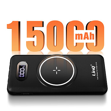 Avis LinQ Powerbank 15 000mAh Charge Sans Fil + USB / USB-C + Câble Micro-USB / Lightning / USB-C  Noir