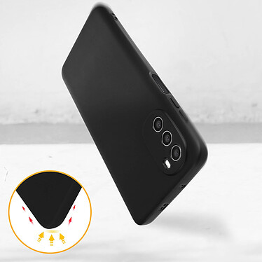 Avis Avizar Coque pour Motorola Moto G52 et G82 Résistante Silicone Gel Flexible Fine Légère  Noir