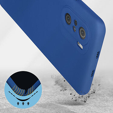 Avis Avizar Coque Xiaomi Poco F3 et Mi 11i Silicone Semirigide Finition Soft Touch Fine Bleu