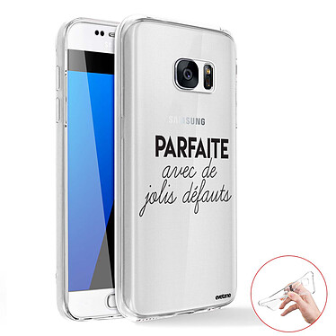 Evetane Coque Samsung Galaxy S7 Edge 360 intégrale transparente Motif Parfaite Avec De Jolis Défauts Tendance