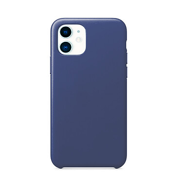 Evetane Coque iPhone 11 silicone liquide Bleu Foncé