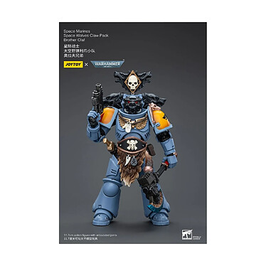 Warhammer 40k - Figurine 1/18 Space Marines Space Wolves Claw Pack Brother Olaf 12 cm