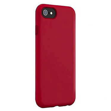 BigBen Connected Coque pour iPhone SE 2022/SE/8/7/6S/6 Rigide et Élégante en Silicone Soft Touch Rouge