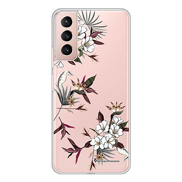 LaCoqueFrançaise Coque Samsung Galaxy S21 Plus 5G 360 intégrale transparente Motif Fleurs Sauvages Tendance