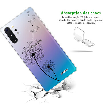 Avis Evetane Coque Samsung Galaxy Note 10 Plus 360 intégrale transparente Motif Pissenlit Tendance