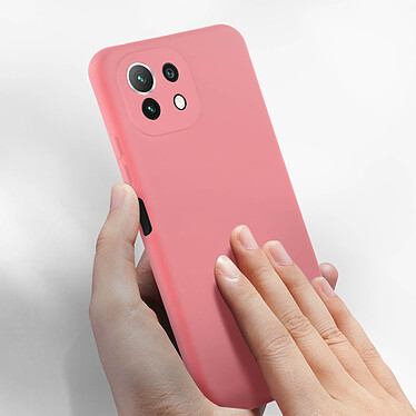 Acheter Avizar Coque Xiaomi Mi 11 Lite et 11 Lite 5G NE Semirigide Soft Touch Fine rose pale